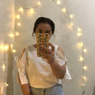 Sabrina shoulder top
