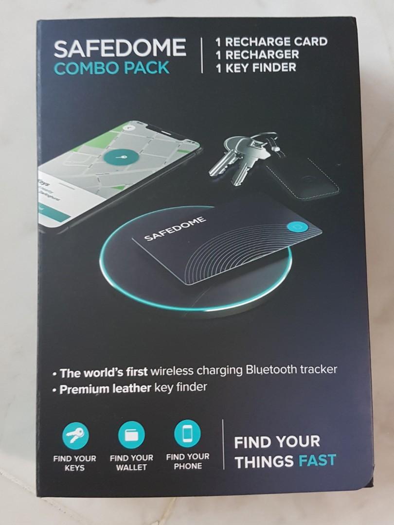 Safedome Combo Pack - Key finder, Recharged Card & Recharger