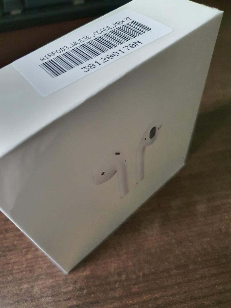 SEALED Apple AirPods with wireless charging case MRXJ2ZA A Audio Earphones on Carousell