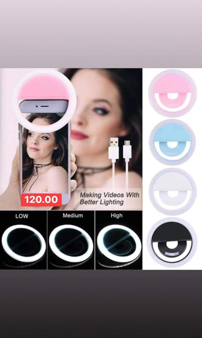 Selfie Clip Ring Light (Category: Mounts & Holders) located in Mandaluyong City. Submitted by einalemognira02 (Listing ID 1034960231, Image 3). Description: .