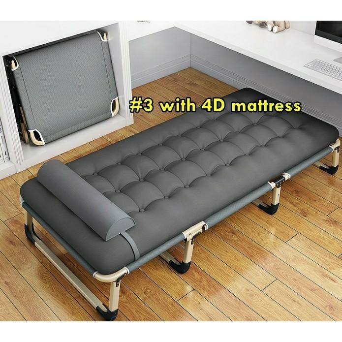 Strong Foldable Bed With Adjustable Back High Quality Furniture Home Living Furniture Bed Frames Mattresses On Carousell