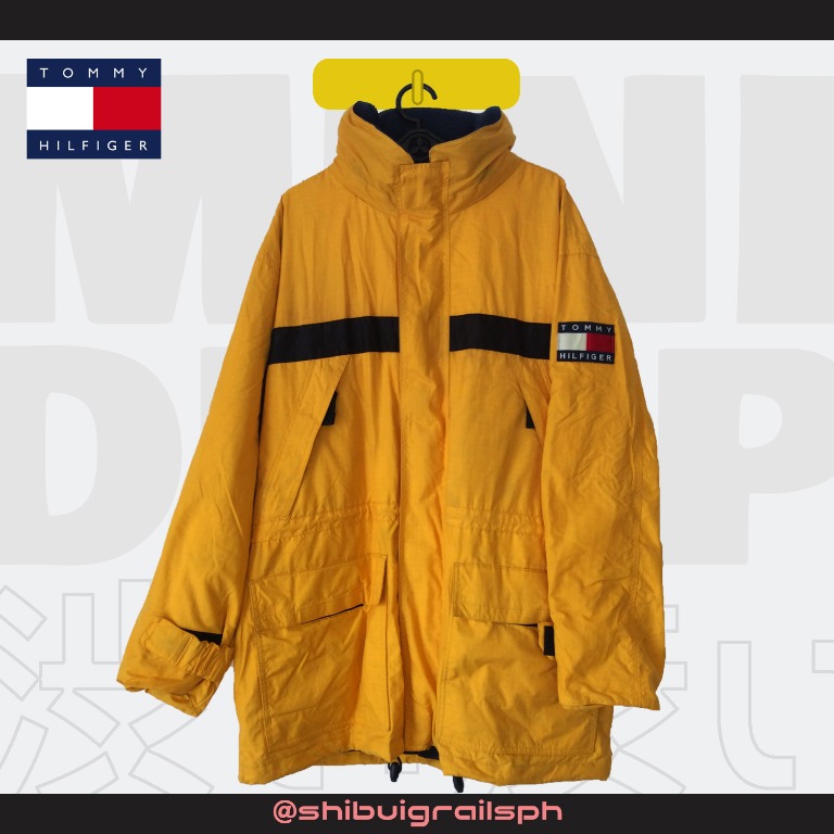 hilfiger jacket yellow