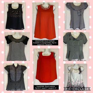 Used tops (XS) for sale