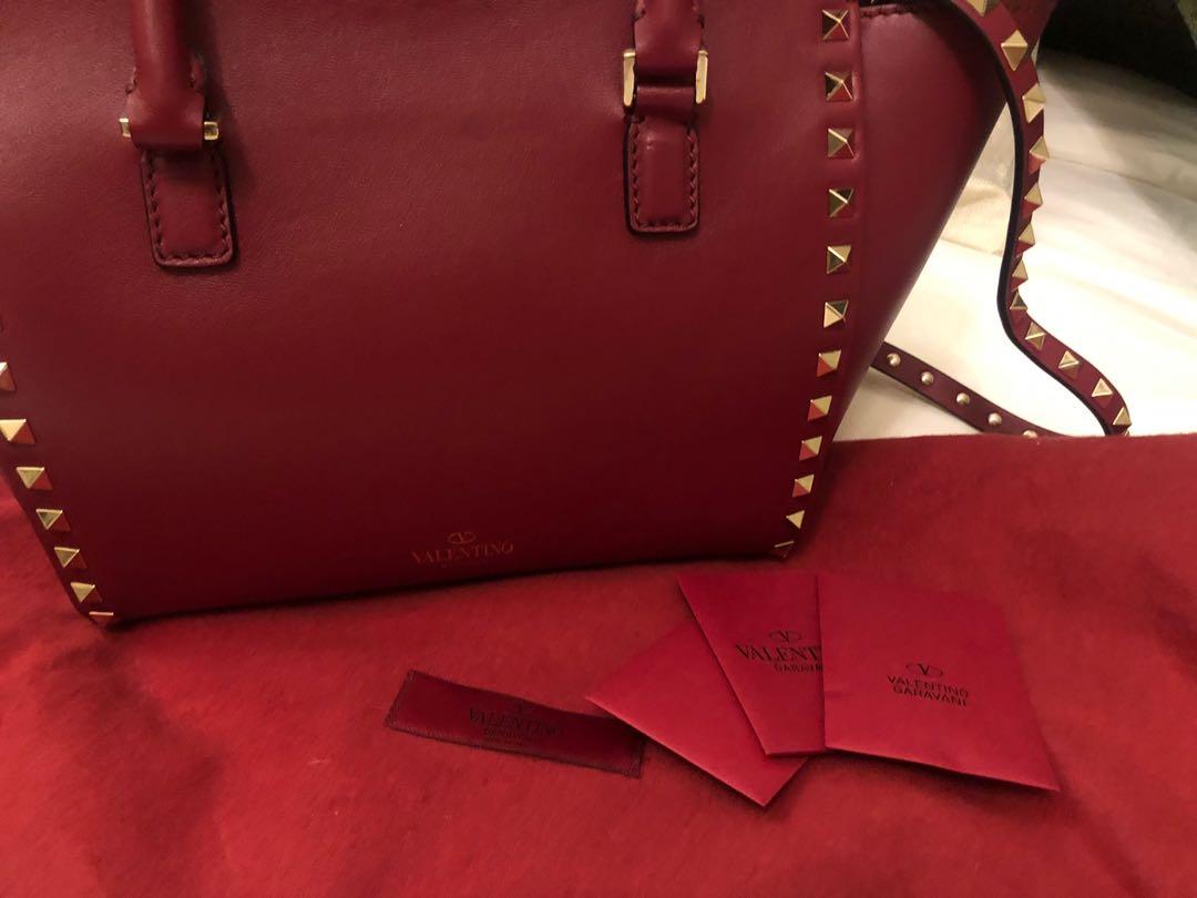 Red valentino rockstud bag store