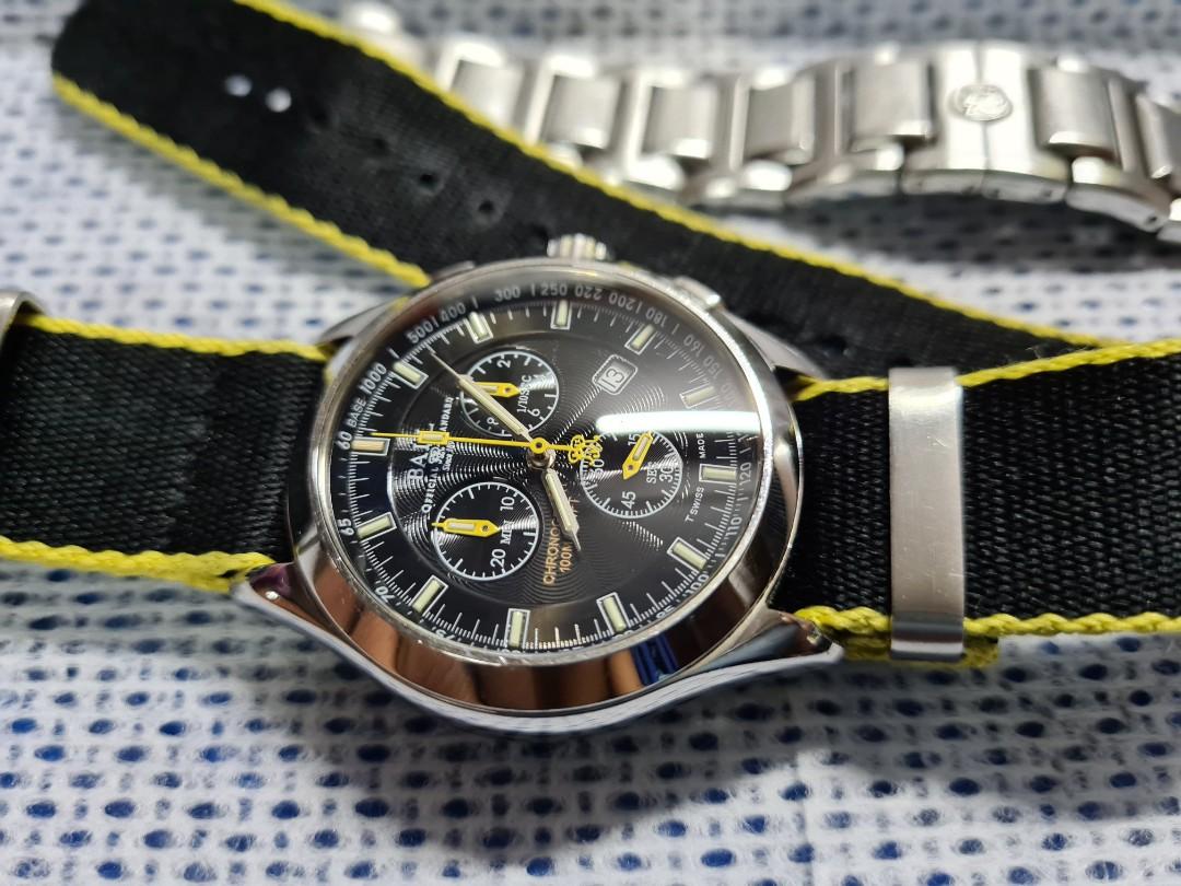 Rare Vintage BALL Railroader Quartz Chronograph Not Tissot Tudor