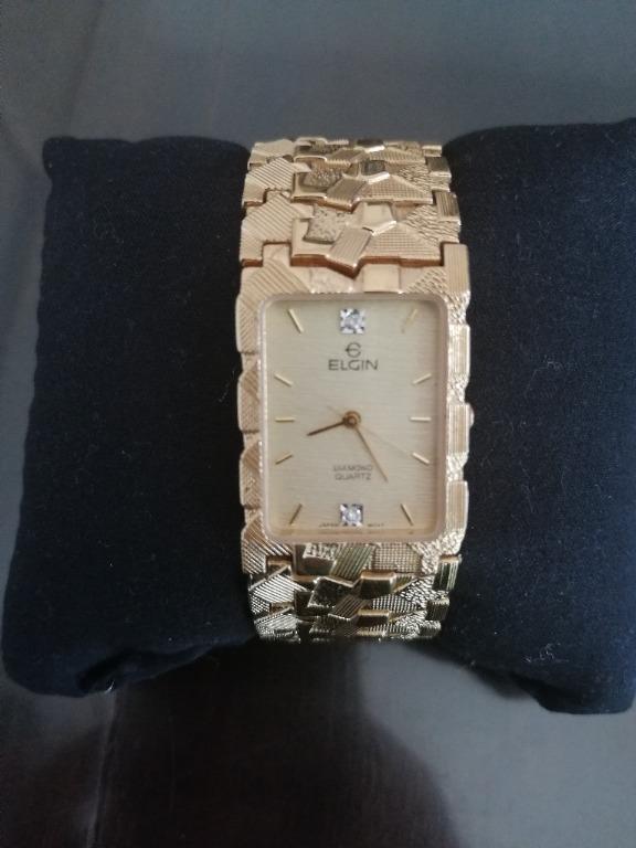 Vintage elgin on sale diamond watch