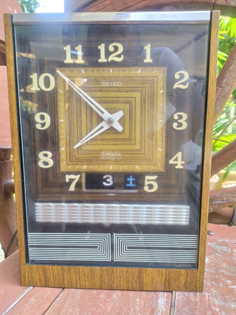Vintage Seiko Pendulum Wall Clock Antiques Vintage Collectibles On Carousell Cheap desk & table clocks, buy quality home & garden directly from china suppliers:power brand silent stopwatch movement table clock 360 degree bidirectional swivel pendulum desk clock living room home decor enjoy free shipping worldwide! vintage seiko pendulum wall clock