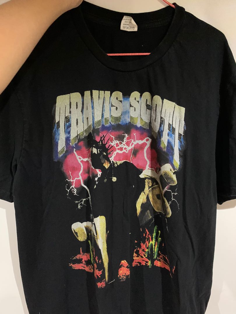 Want To Clear Vintage Travis Scott Tee Men S Fashion Clothes Tops On Carousell