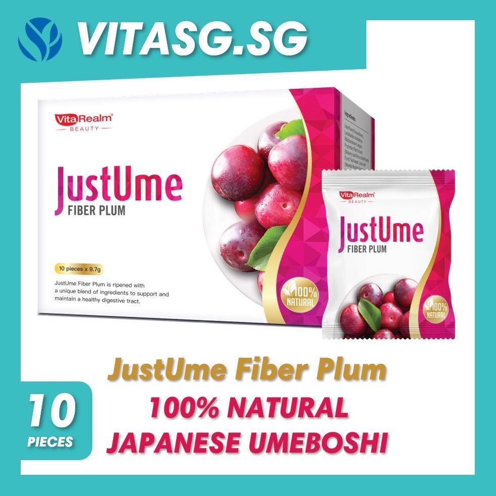 Vitarealm Justume Fiber Plum Detox W Probiotics Smooth Digestion Cleanse Digestive Tract Food Drinks Packaged Snacks On Carousell
