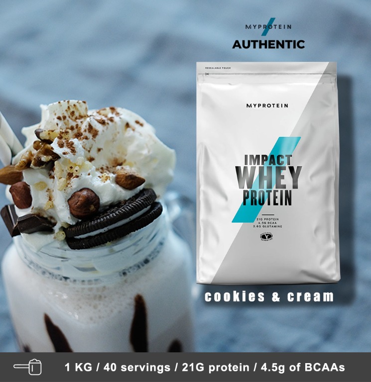 Whey Protein Impact (Cookies and Cream, Health & Nutrition, Health