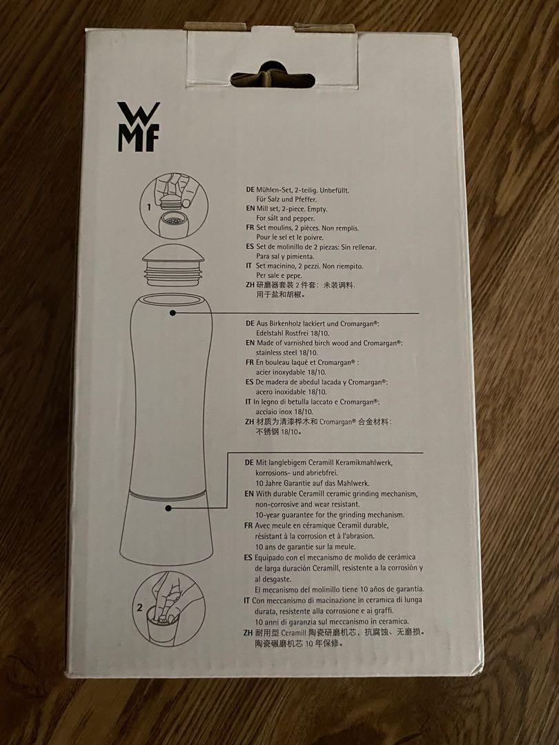 WMF Salt & Pepper Mill Set 2piece, Furniture & Home Living