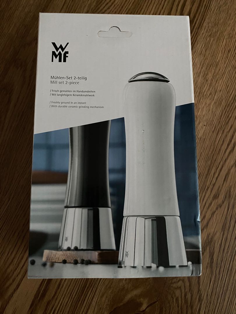 WMF Salt & Pepper Mill Set 2piece, Furniture & Home Living