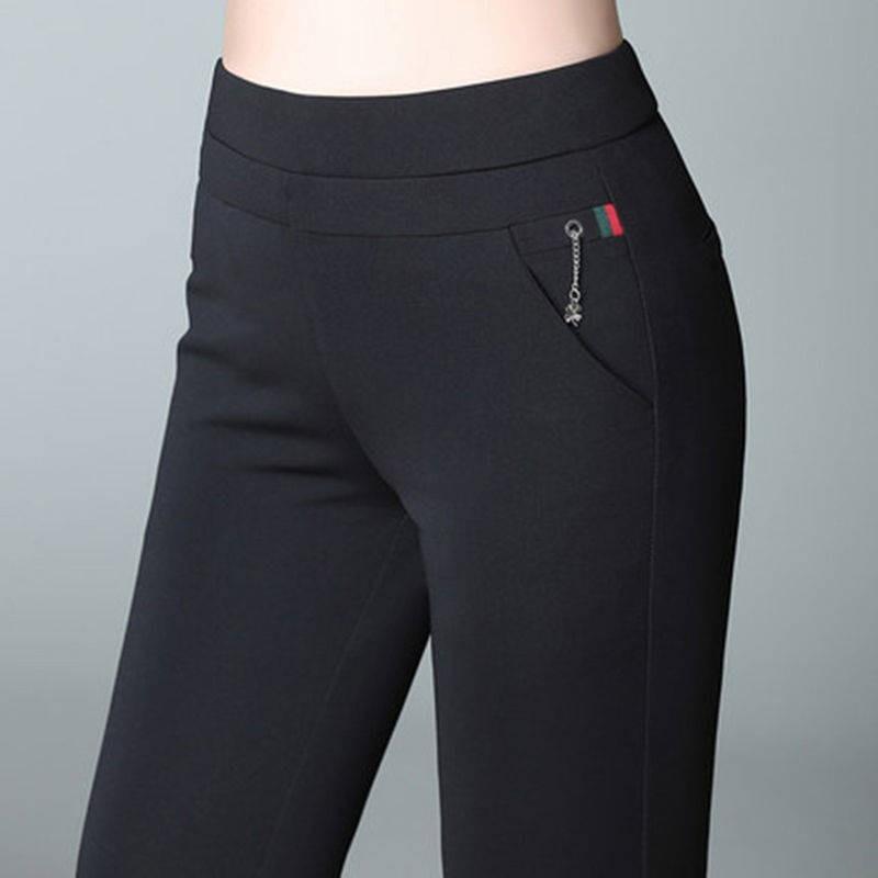 black skinny trousers long leg
