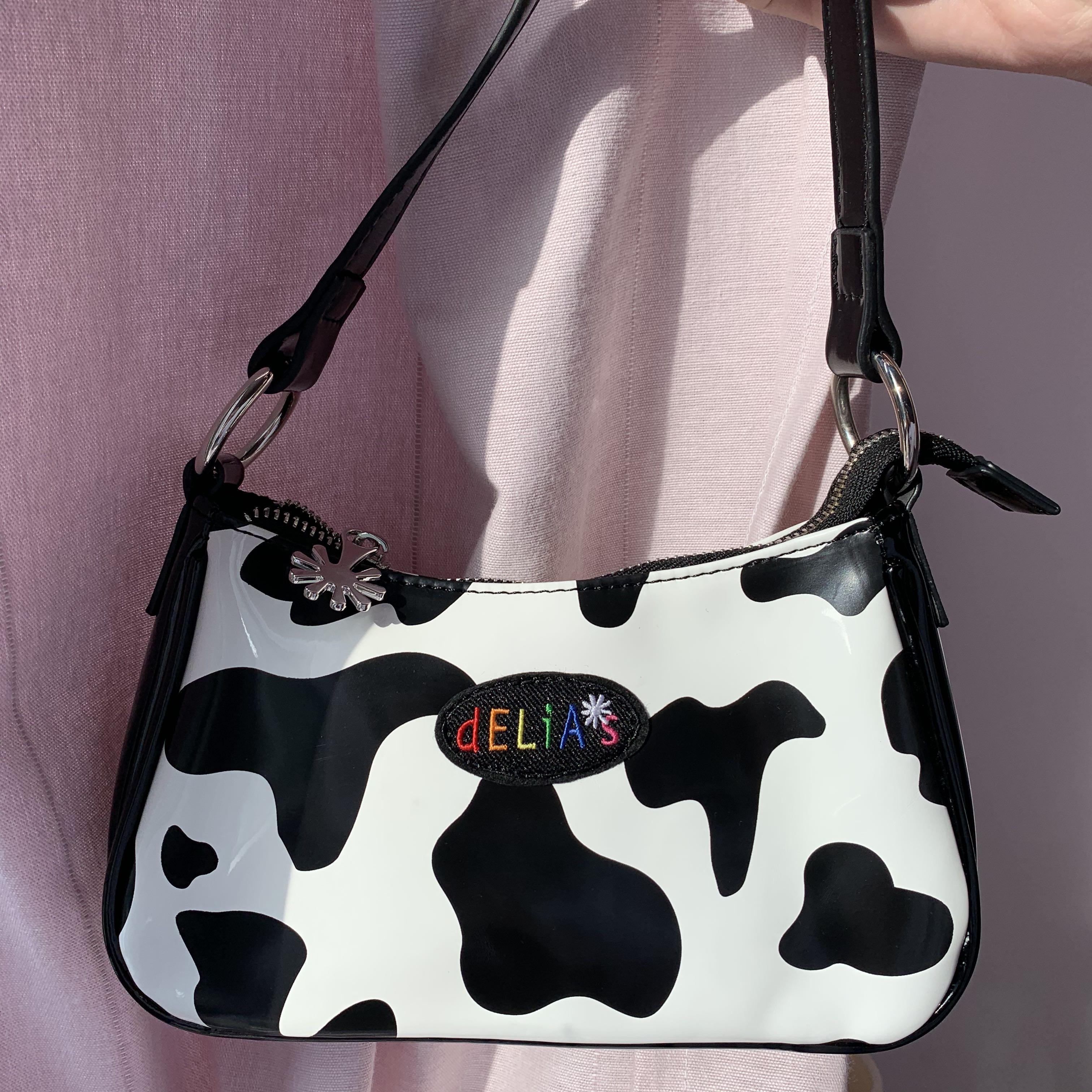 Cow print delias bag store