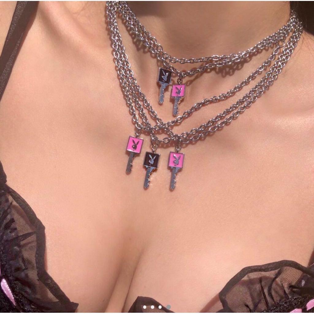 Playboy key necklace shop