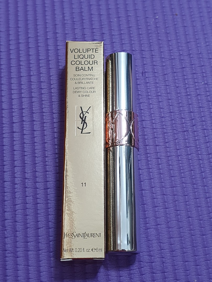 YSL YvesSaintLaurent Volupte Tint In Oil Nourishing Lip Oil Colour Enhancer  6ml Red My Lips #15 -Box Imperfect