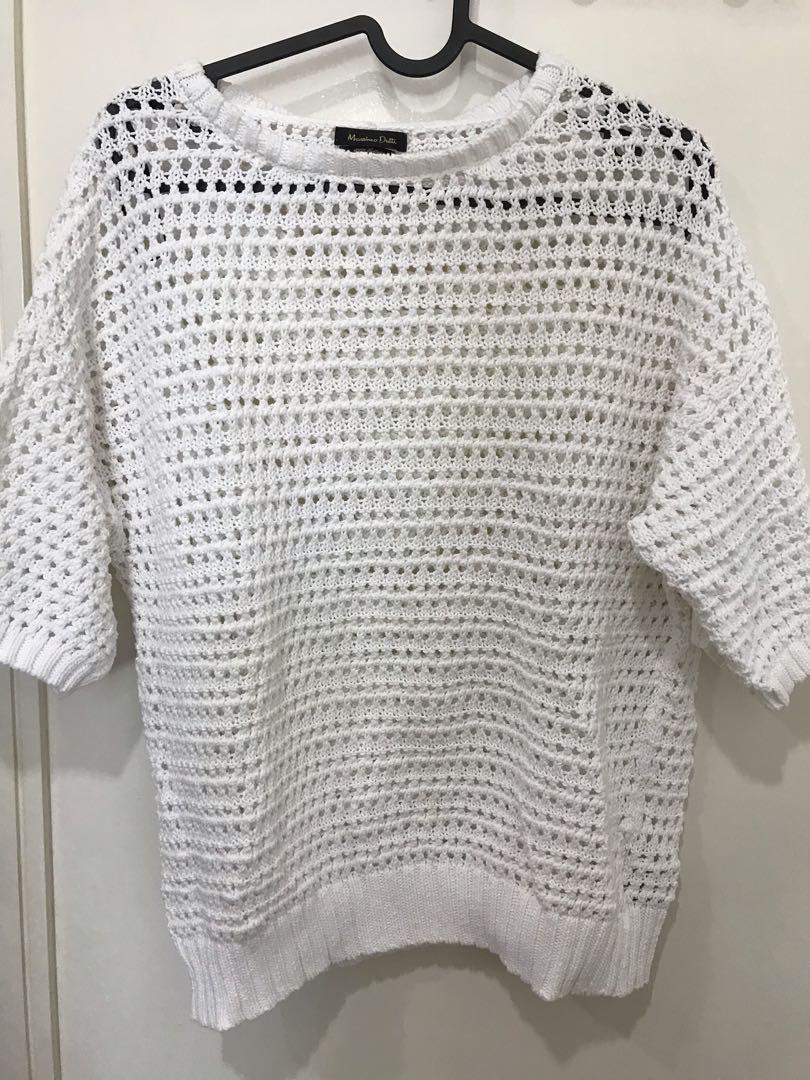 Massimo dutti sales white sweater