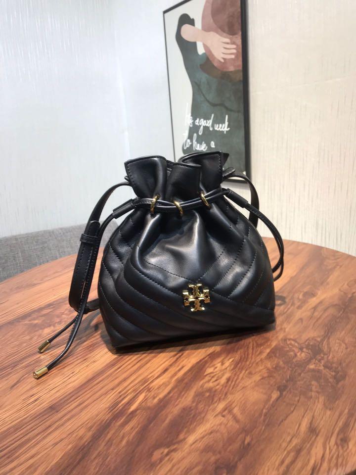 1pcs promo] Authentic Tory Burch Chevron Mini Bucket bah black, Luxury, Bags  & Wallets on Carousell