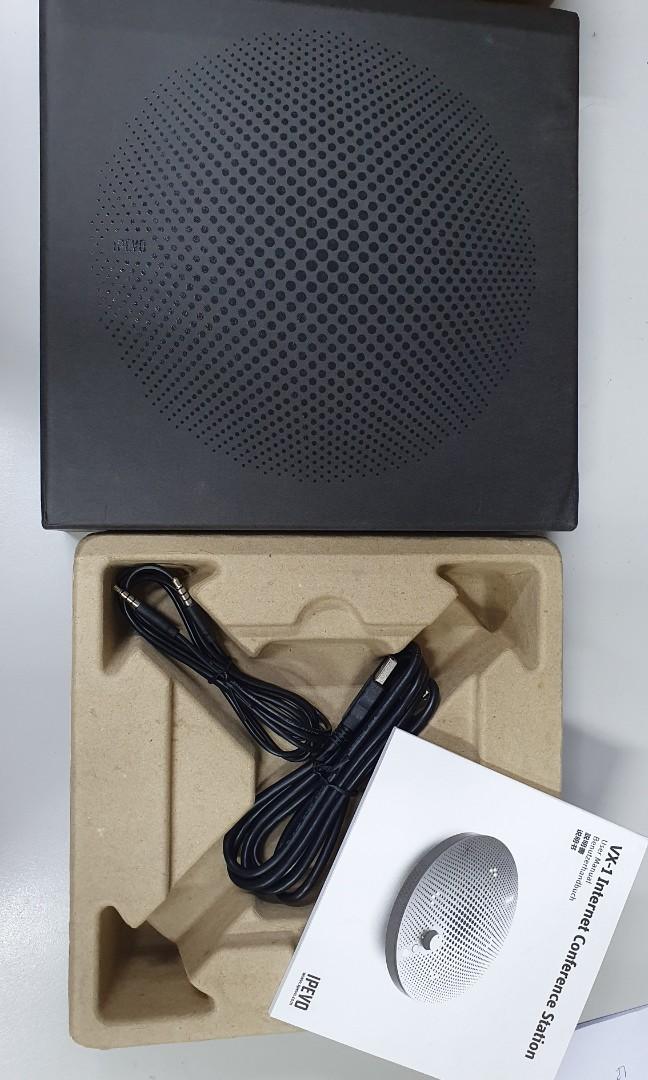 盒裝 IPEVO VX-1 網路會議機 麥克風360度全收音 LED顯示收音靜音模式 照片瀏覽 5