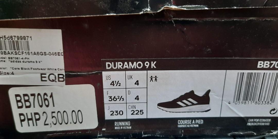 Adidas Duramo (size 6) (24cm) (Category: Sneakers) located in Cebu City. Submitted by pingkay (Listing ID 1035323175, Image 3). Description: Got it on sale but never used since a bit big for me..