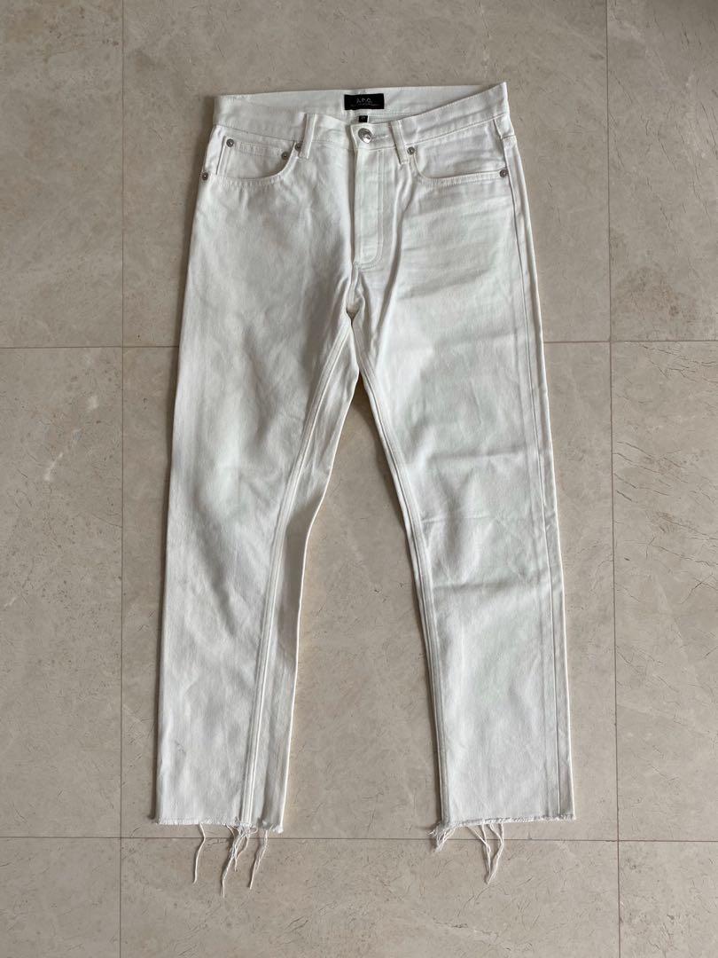 apc white jeans