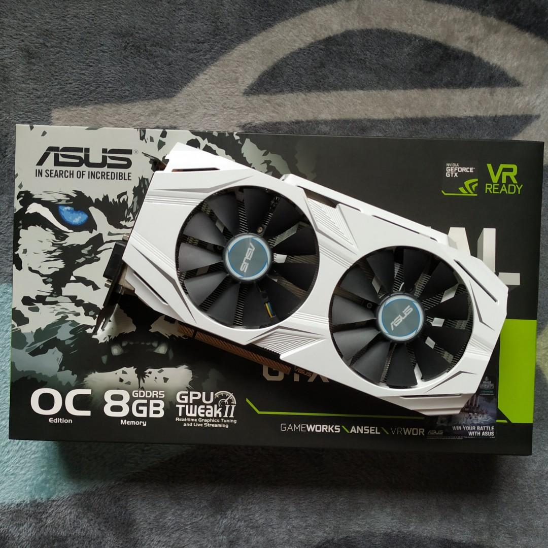 ASUS Dual GeForce GTX 1070 OC 8GB Graphics Card DUAL-GTX1070-O8G ...