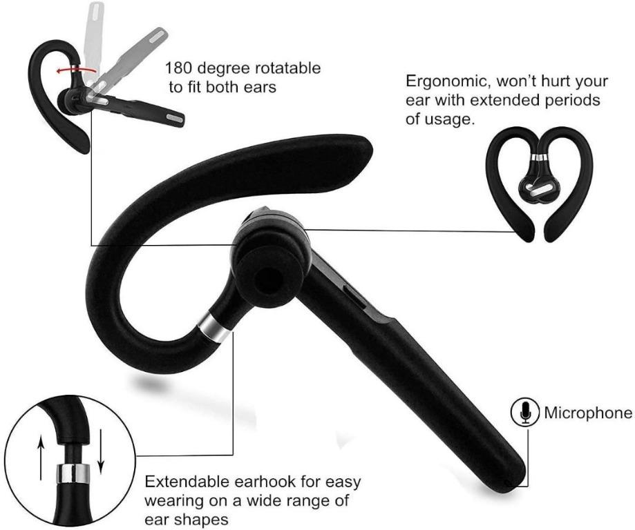 Azally bluetooth headset earpiece online