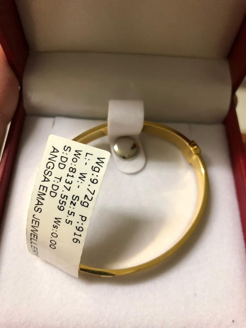 Bangle Cartier Emas 916 Women s Fashion Jewelry Organisers