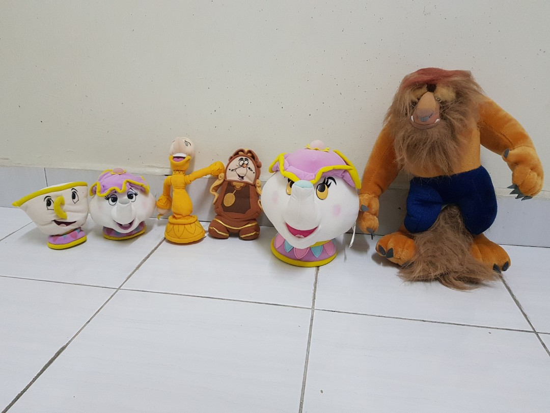 Beauty and the beast soft toys