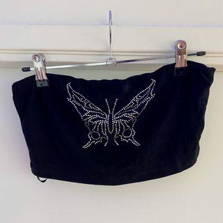 Black Butterfly Bandeau
