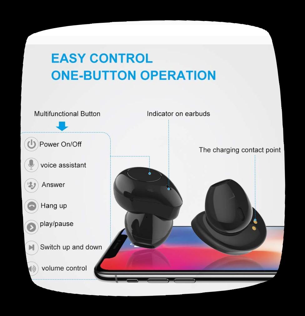 Bluetooth Earbuds T1 Willful