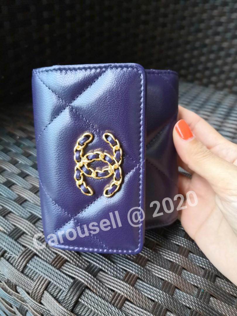 Chanel wallet purple Clearance