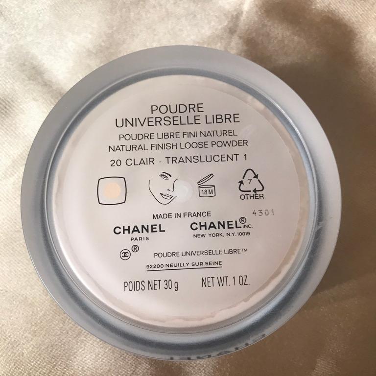 Chanel poudre universelle libre natural finish loose powder (20 clair  translucent), Kesehatan & Kecantikan, Rias Wajah di Carousell