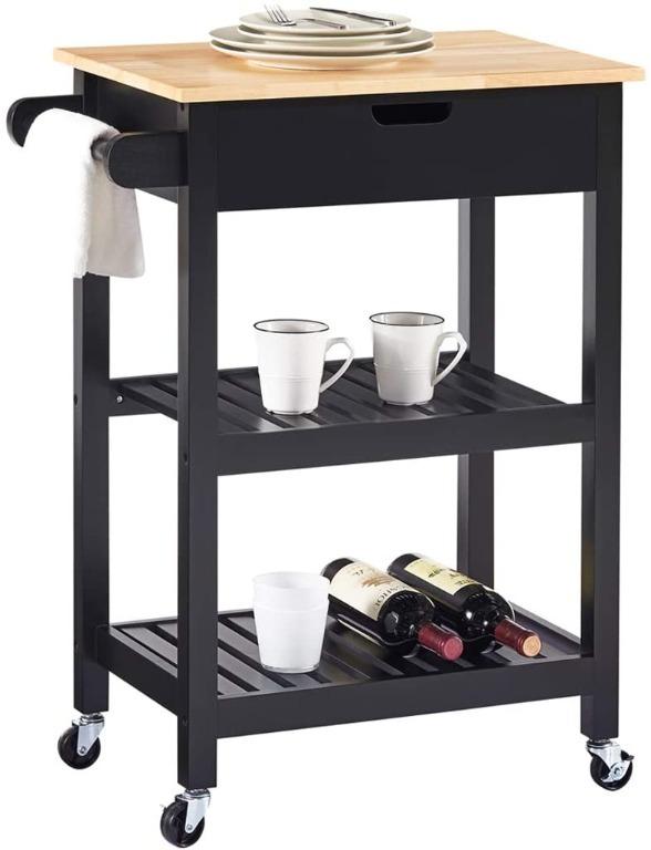 Chk Linio Home Carts Kitchen Island Cart Kart Trolley With Storage Drawer Draw Microwave Table Rolling Island For Kitchen Furniture Home Living Furniture Shelves Cabinets Racks On Carousell