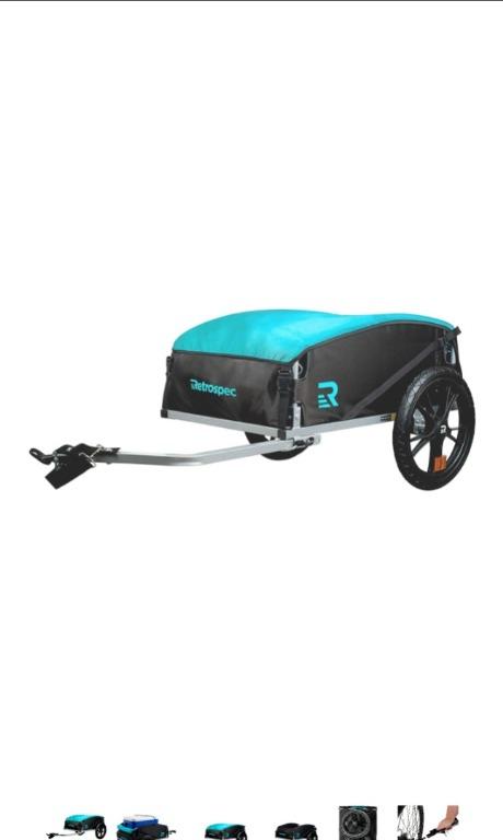 retrospec rover hauler cargo bike trailer