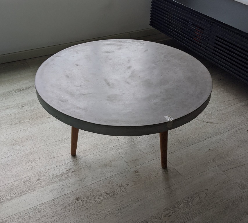 Concrete Top Coffee Table, Furniture & Home Living, Furniture, Tables