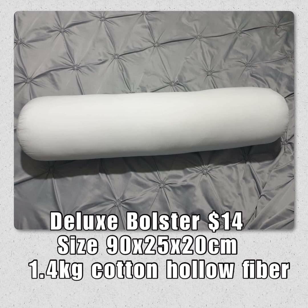 Deluxe Bolster, Furniture & Home Living, Bedding & Towels on Carousell