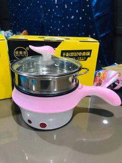 Double Layer Stainless Steel Steamer Mini Electric Pot Pan Cooker AS655