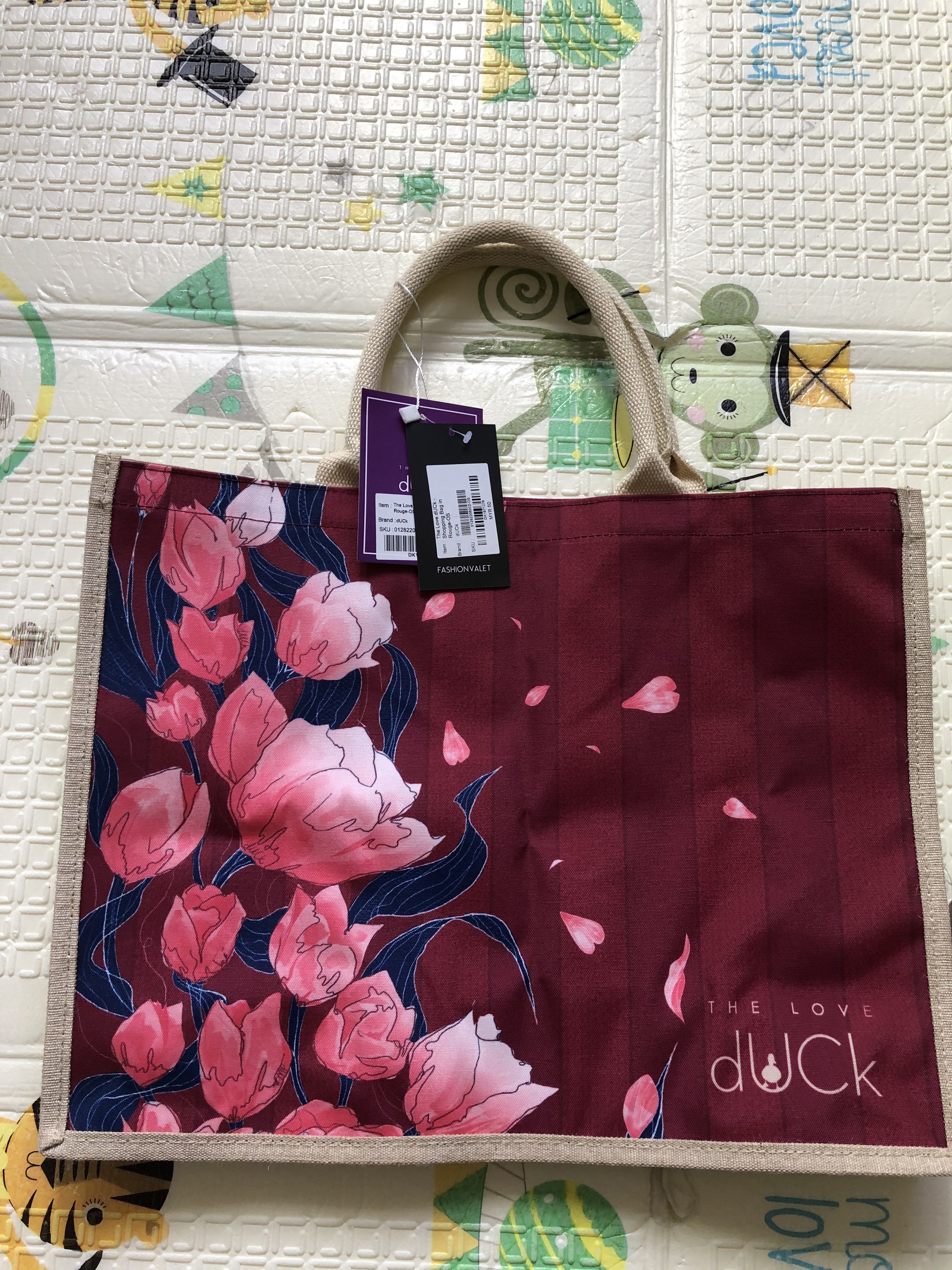 Duck shopping bag, Women's Fashion, Bags & Wallets, Tote Bags on Carousell