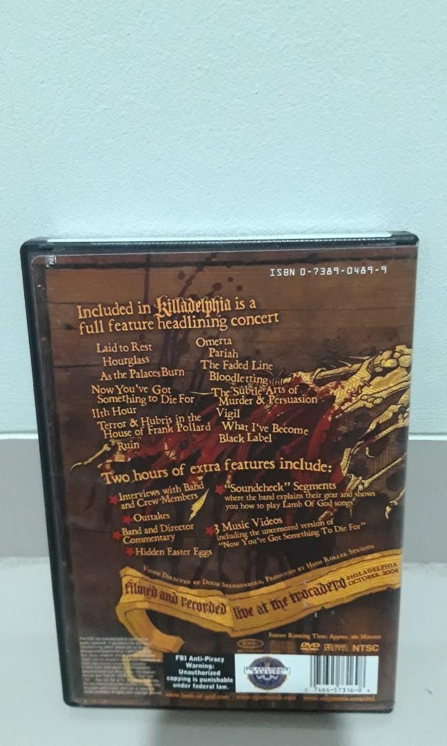 DVD music original Lamb of god