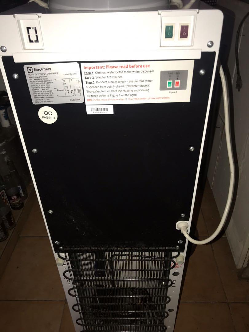 Electrolux hot and cold water dispenser (top load), TV & Home