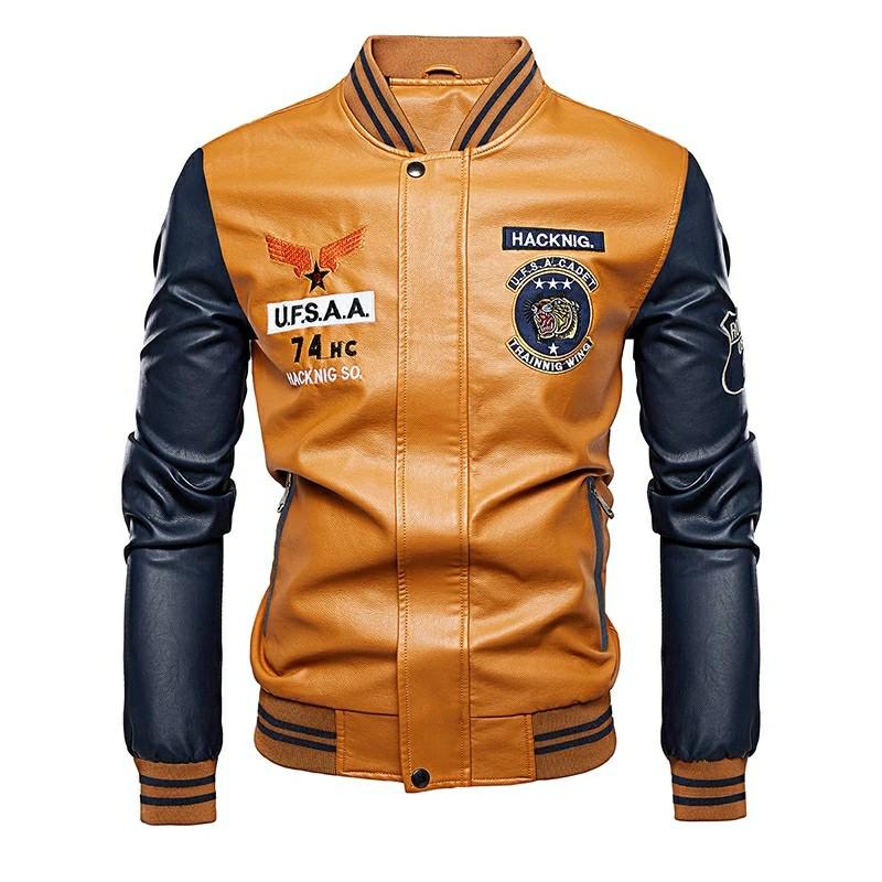 Men's faux store leather motorcycle jackets