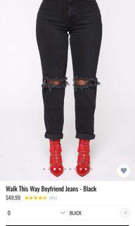 Fashion Nova boyfriend jeans