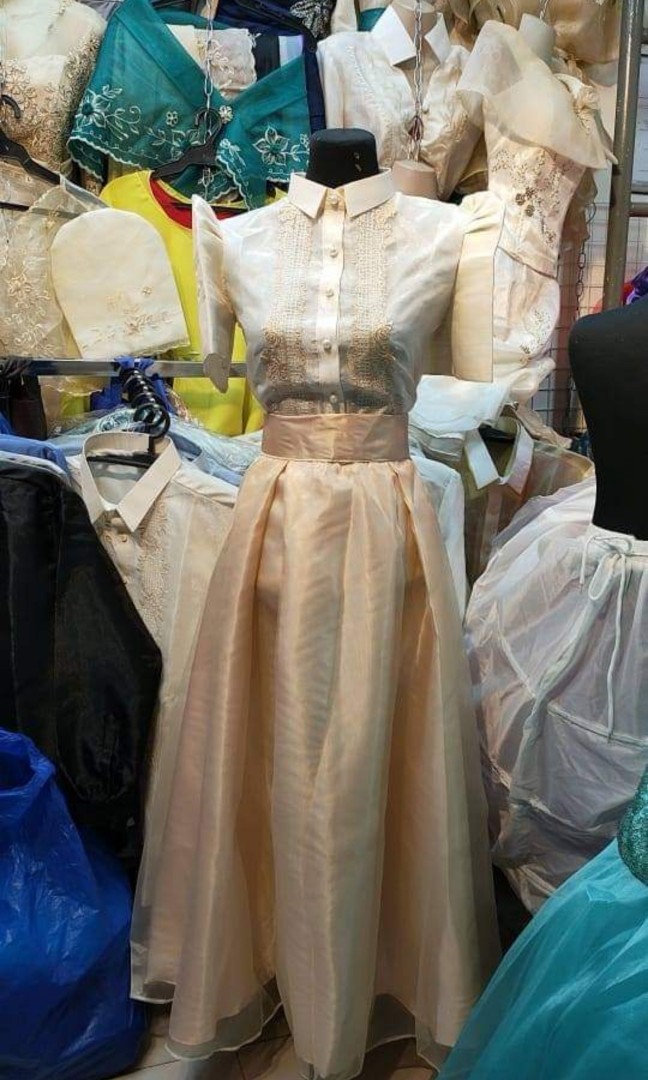 Modern filipiniana wedding entourage hot sale