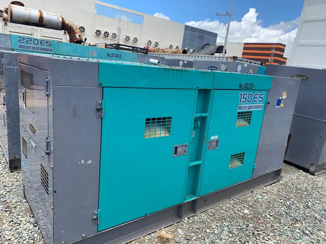 Generator 150 kVA (Category: Construction Tools & Equipment) located in Manila. Submitted by santiago0721 (Listing ID 1035145025, Image 3). Description: Slightly used units Brand: Denyo (Japan) Model: DCA 150 ESH Ready to test with load bank Unit to cleaned and repainted with new batteries upon approval of customer - upon release, unit condition almost brand new .