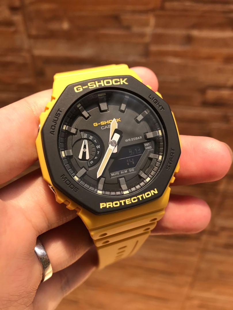 G Shock GA 2100 Yellow