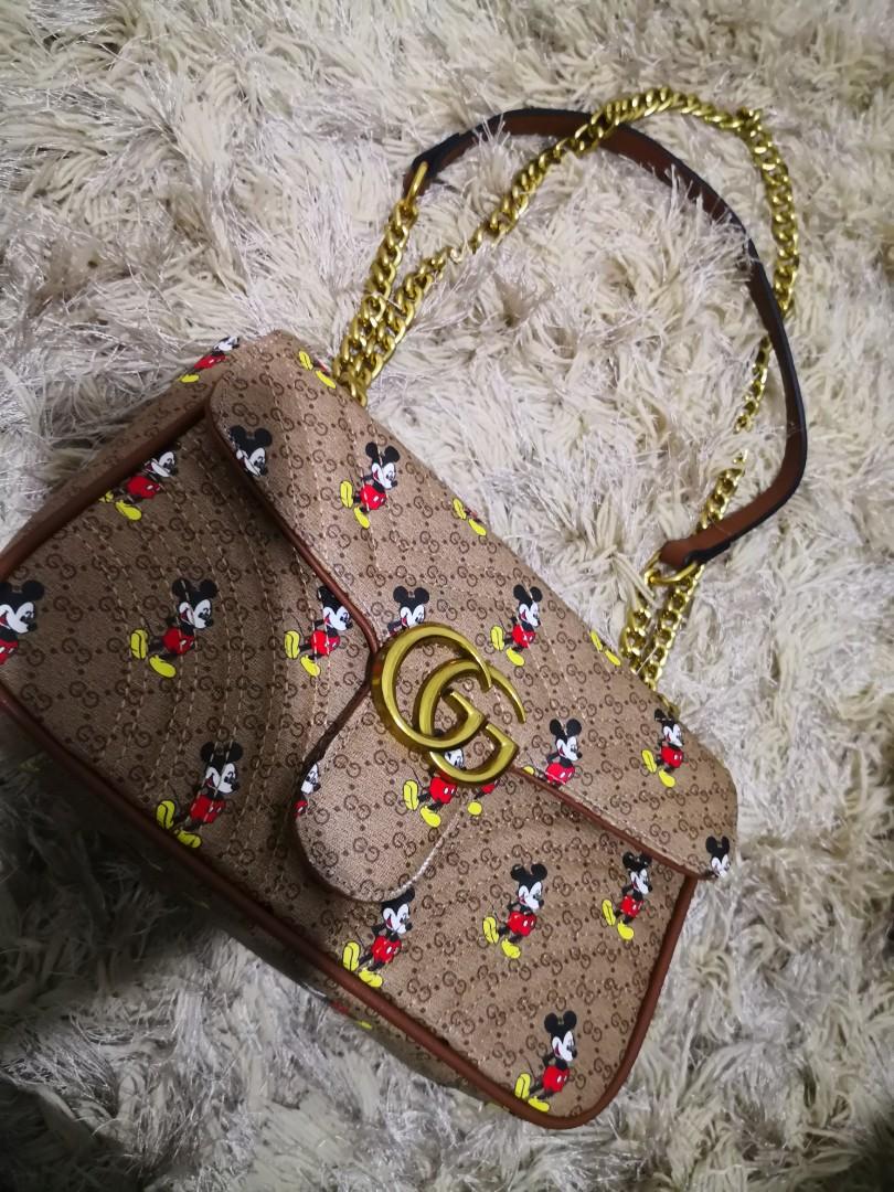 Gucci marmont mickey clearance