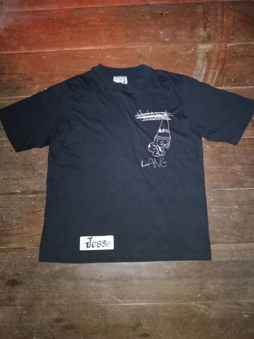Helmut lang puppy tee Men s Fashion Tops Sets Formal Shirts on Carousell