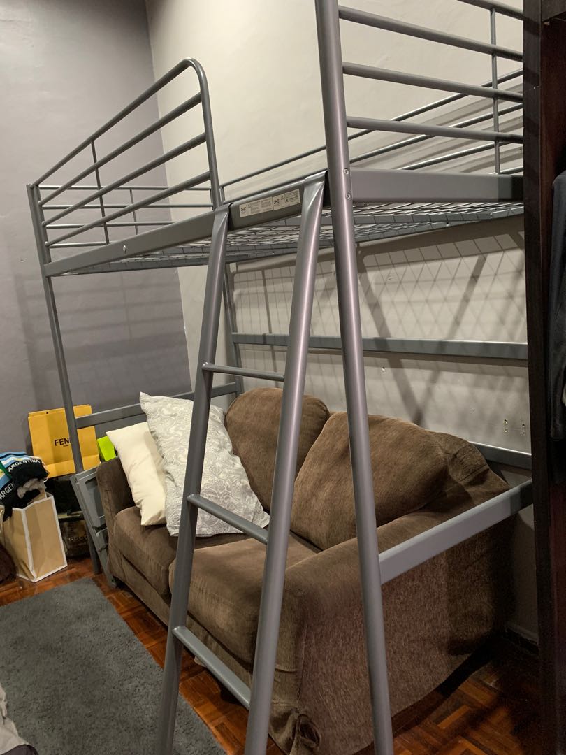 Ikea Svarta Loft Bed, Furniture & Home Living, Furniture, Bed Frames