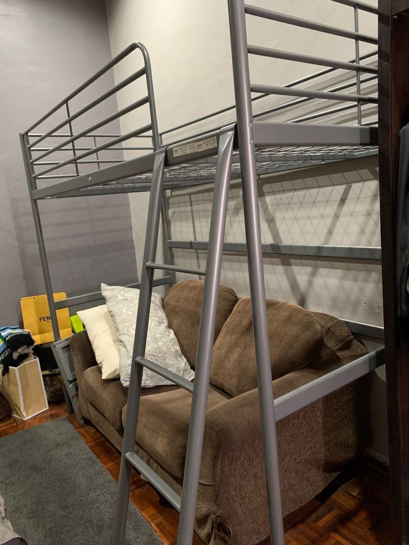 Ikea Svarta Loft Bed, Furniture & Home Living, Furniture, Bed Frames